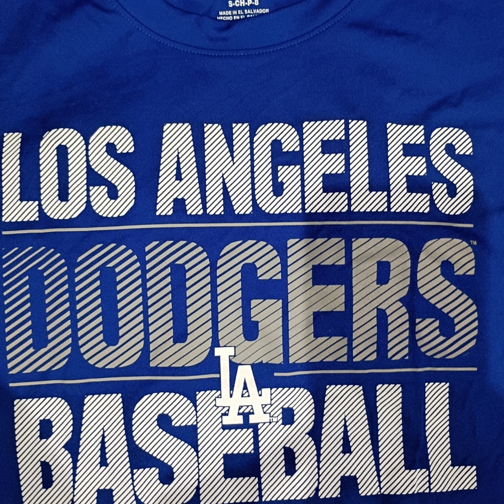 Los Angeles Dodgers Kids Blue T-Shirt Size Small New - Picture 2 of 5